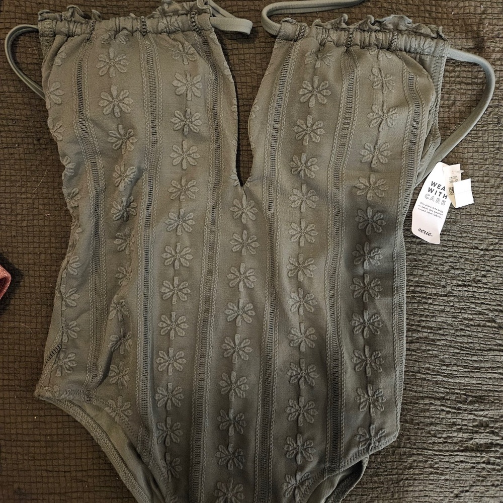 Green Swimsuit One Piece - Aerie